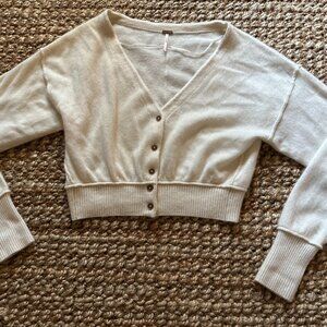 Cropped Free People Cardi Cashmere Cardigan